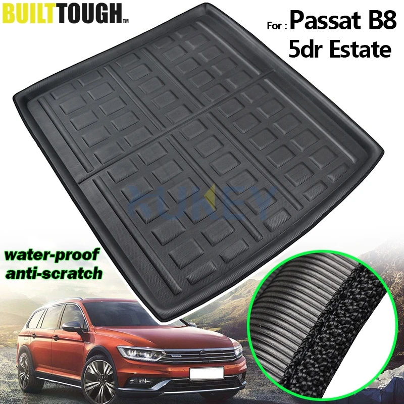 

Cargo Boot Liner Tray For VW Passat B8 3G5 Estate Variant Alltrack 2014 - 2019 Rear Trunk Tray Floor Mat 2015 2016 2017 2018