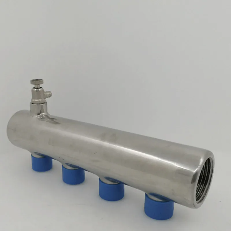 Стальной водораспределительный коллектор для системы напольного отопления(2-8 портов