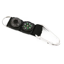 Многофункциональный карман компас термометр с Карабин Спорт кемпинг путешествие на выживание брюхула буссола аксессуары