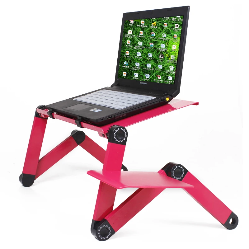  Portable Adjustable Laptop Standing Desk for Bed Sofa Folding Laptop Table Notebook Desk With Mouse
