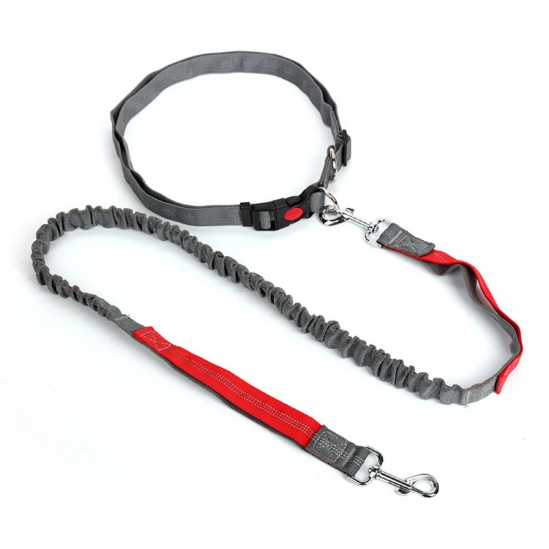 

Night Reflective Elastic Nylon Breakaway Leashes Running Hand Free Waist Belt Jogging Leads Retractable Leash For Small Pet Dogs