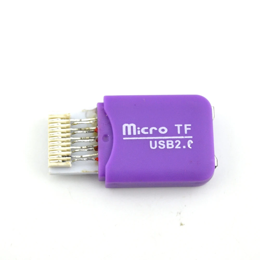 Высокого качества гладить разъем SD TF адаптер Card Reader преобразователь с дисков