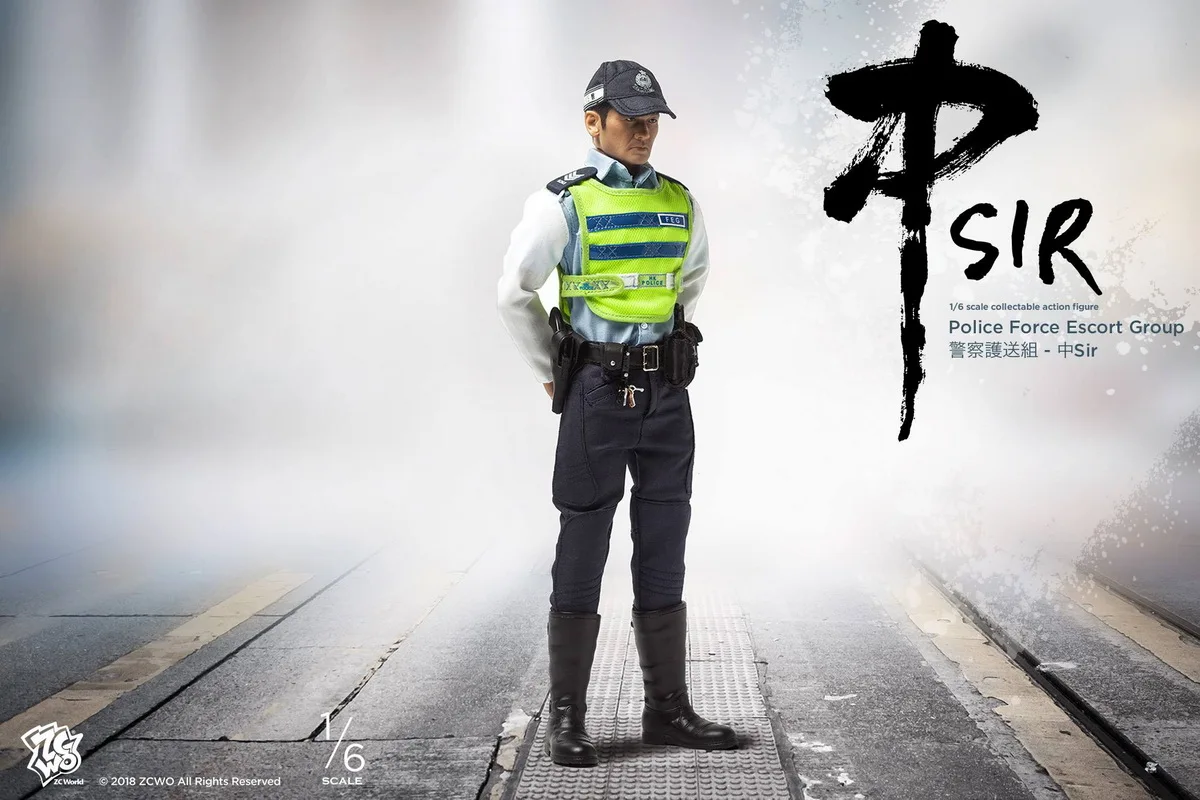 ZCWO 1/6 Hongkong Plice Undercover Happy Sir Constable Huan Sir Zhong Sir Коллекционная фигурка