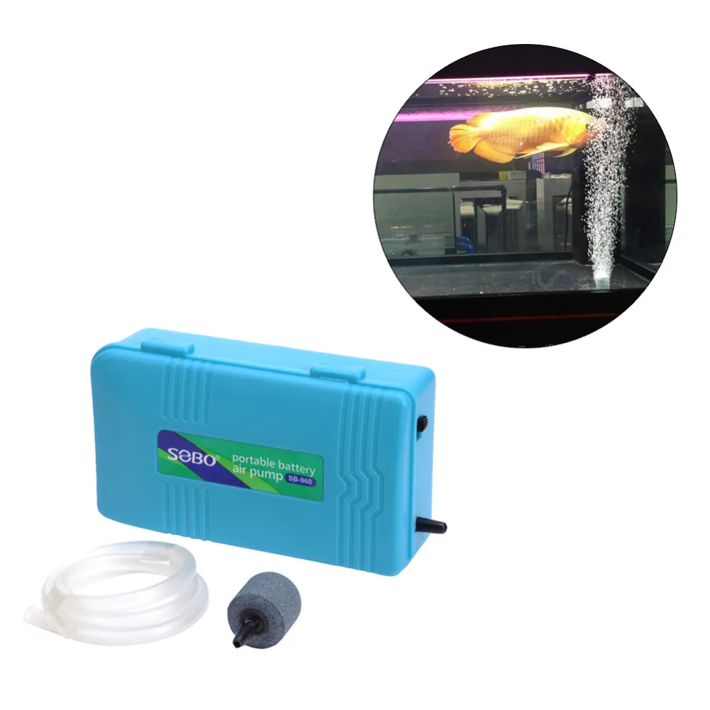 Portable Akuarium Baterai Dioperasikan Ikan Tangki Pompa Udara