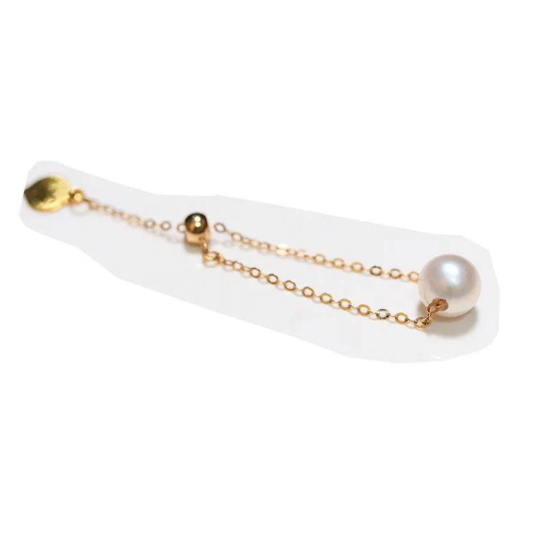 Sinya Au750 18k gold Ring with natural Akoya or Freshwater pearl for women girls Mom ladies ring wear size can adjust Fashion (10)