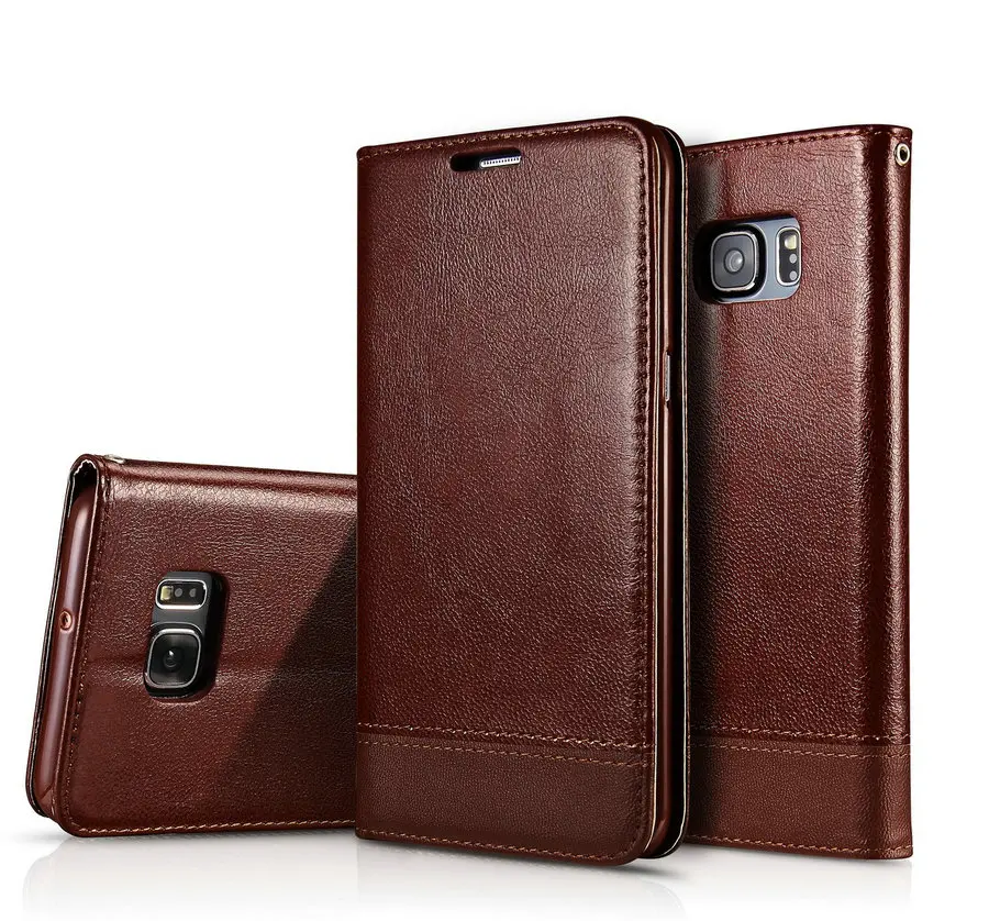 For Samsung Galaxy S6 Edge Plus s6edge plus Case Luxury Wallet Leather Flip Cover Phone Capa Coque Card Slots Cases | Мобильные