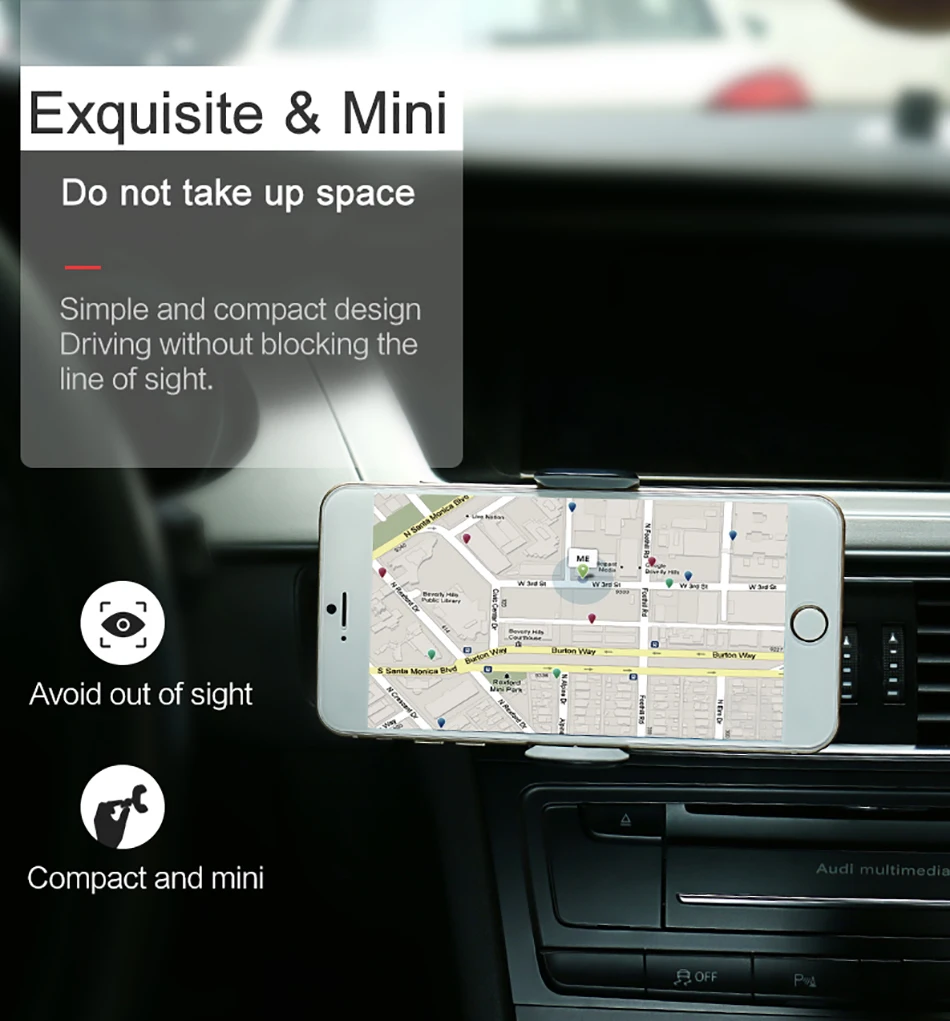 USAMS Автомобильный Держатель для iPhone Sumsung Мобильный Телефон Владельца Автомобиля Air Vent Держатель 360 Ratotable Мобильный Телефон Держатели и стоит