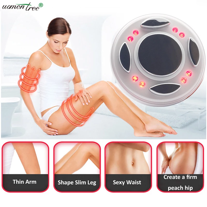 

Rechargeable Red LED Light RF Ultrasound Cavitation Body Slimming Shaping Device for Cellulite Remove Fat Dissolve Skin Firming