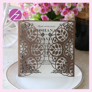 

50pc Autumn Theme Paper Craft wedding party invitaiton card wedding place cards latest invitation card laser cut Leaves Design