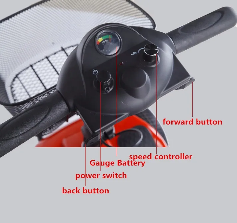 Литий-ионная батарея Многофункциональный складной переносной электрический скутер для пожилых людей с ограниченными возможностями красный синий желтый