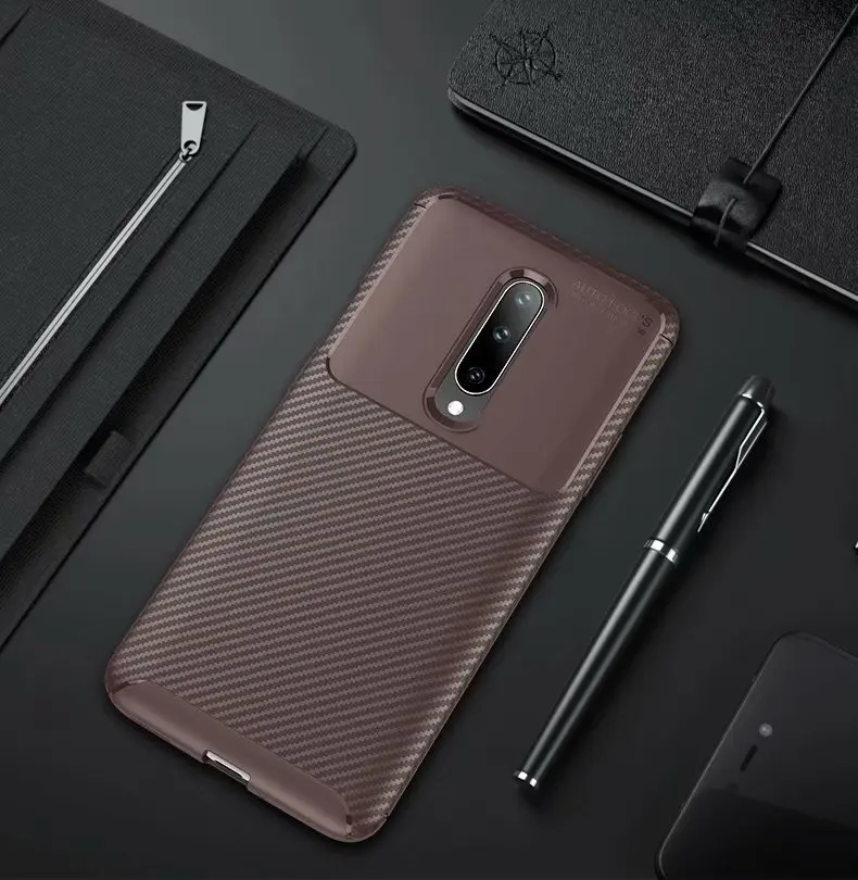 Case For OnePlus 7 Cover Armor Shockproof Carbon Fiber Scratch Resistant Soft Silicone Cover For OnePlus 6T 6 Case (13)