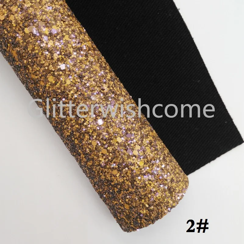 Glitterwishcome 21X29 см A4 Размер блестящая ткань, массивные блестящие кожаные листы, синтетическая кожа ткань листы для бантов, GM441B