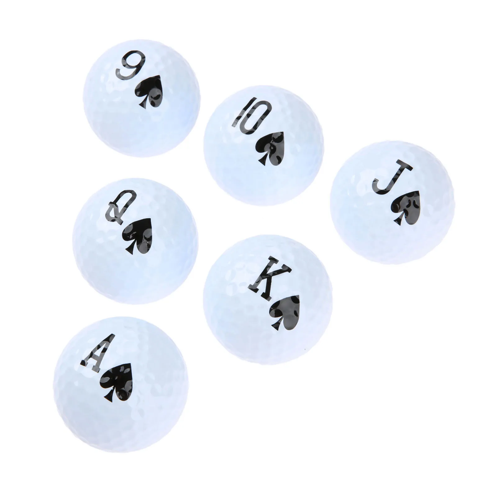 Buy SURIEEN 6 Pcs Poker Pattern Golf Practice Balls