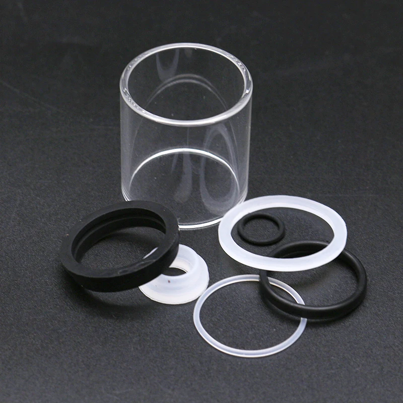 

1pc Replacement Pyrex Glass Tube + 1 set Oring seal ring for ijust s Atomizer tank accessories