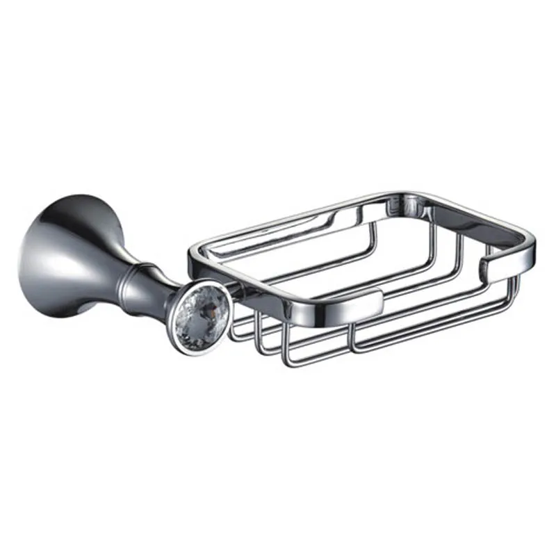 Modern Bathroom Shower Soap Dishes Holders Hanger Brass Chrome Polished