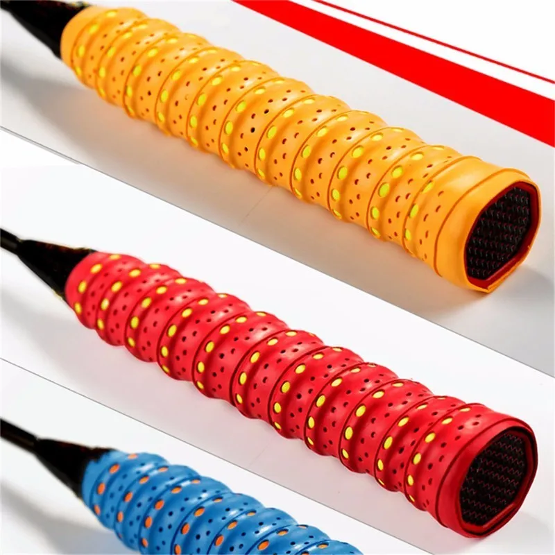 10 قطعة مكافحة زلة تنفس الرياضة أكثر من قبضة العرق الفرقة Griffband تنس Overgrips الشريط مضرب بدمنتون القبضات العصابة