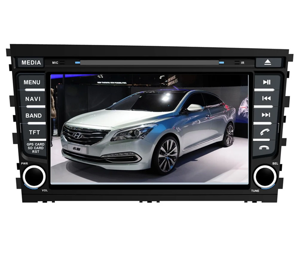 Cheap 8" in-dash Car DVD player with GPS navigation USB/SD BT/TV,audio Radio stereo,car multimedia headunit for HYUNDAI MISTRA 2013 9
