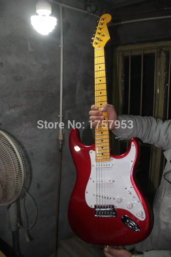 

Factory custom shop 2017 Newest Custom Candy Apple Red ST electric guitar Free shipping (HAI 4 stratocaster