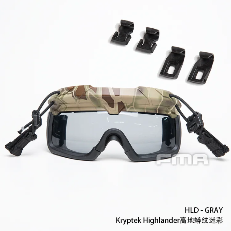 Tactical Helmet Safety Goggles GRAY Tactical riot goggles FOR all ARC guides with OPS-CORE specs Helmet - Цвет: HDL