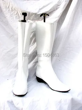

Fashion Women White High Boots Cosplay Boots Cosplay Shoes Free Shipping