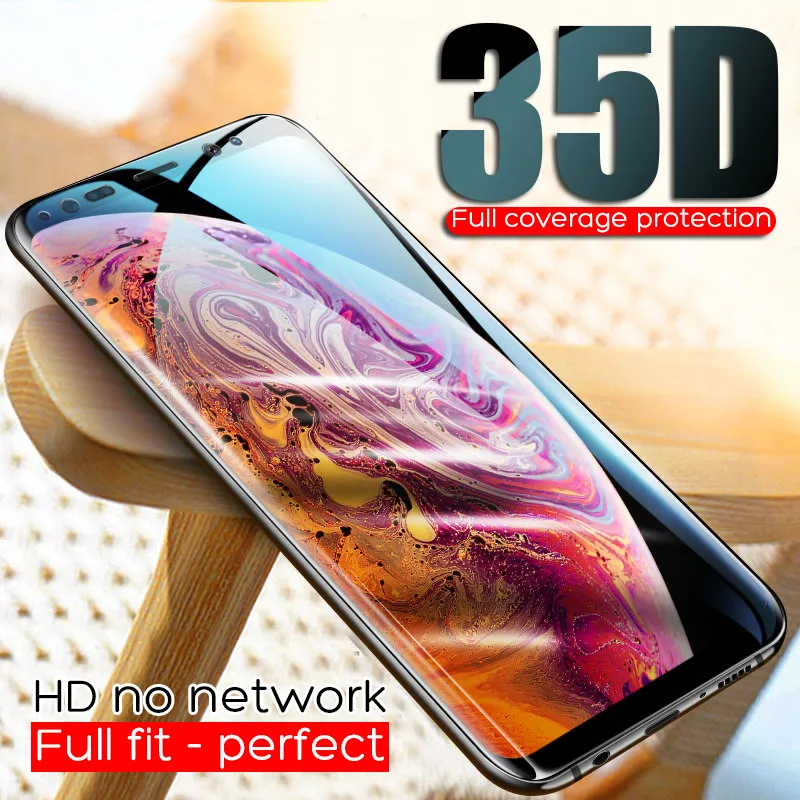 

35D Full Curved Tempered Glass For Samsung Galaxy S8 S9 Plus Note 8 9 Screen Protector For Samsung S6 S7 Plus S8 Protective Film