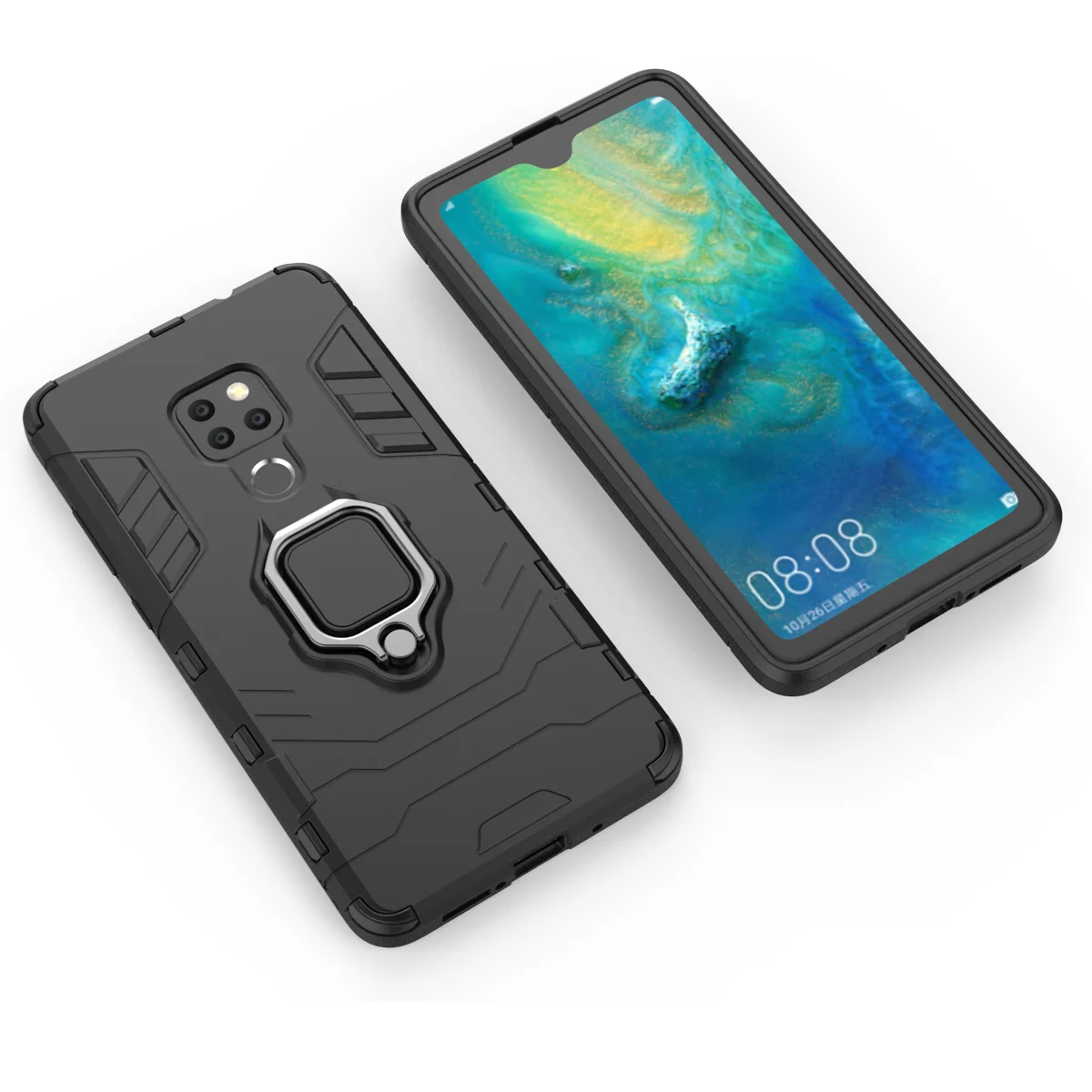 Ударопрочный защитный чехол с подставкой для huawei mate 9 10 20, усиленная защита, Жесткий Чехол из ТПУ для huawei mate 20X20 Pro