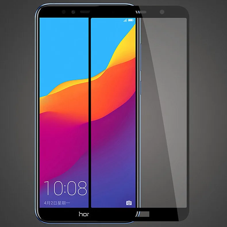 

2Pcs Tempered Glass For Huawei Honor 7A Pro Screen Protector Huawei Honor 7A DUA-L22 Russian Version Full Cover Glass Y9 2018
