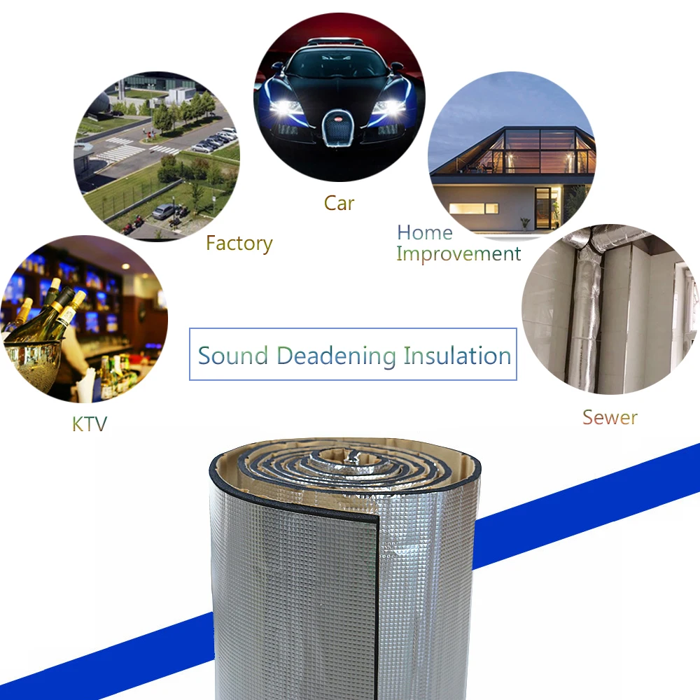 

Sound Proofing Material Sound Insulation Cotton 236 mil 15 sqft For All models Noise Insulation For car Heat Insulation Cotton