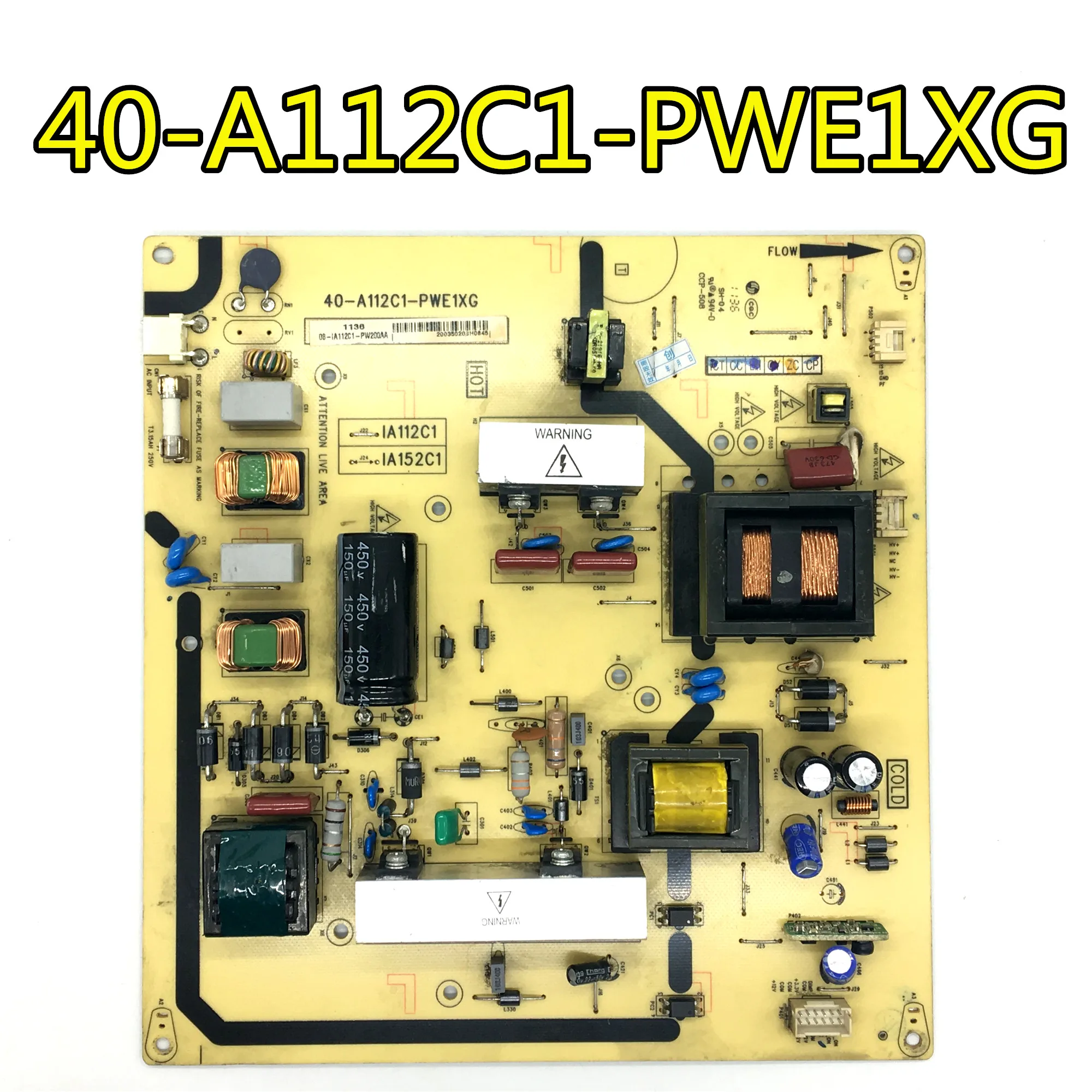 Тестовая работа для TCL L40P60FBD L42P60FBD плата питания 40-A112C1-PWE1XG/PWD1XG