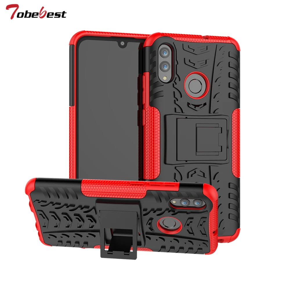 

Coque for Huawei P Smart 2019 Case 3D Armor Silicone Cover on for Huawei honor 10 lite Shockproof Silicone PC 2 in 1 Capinha