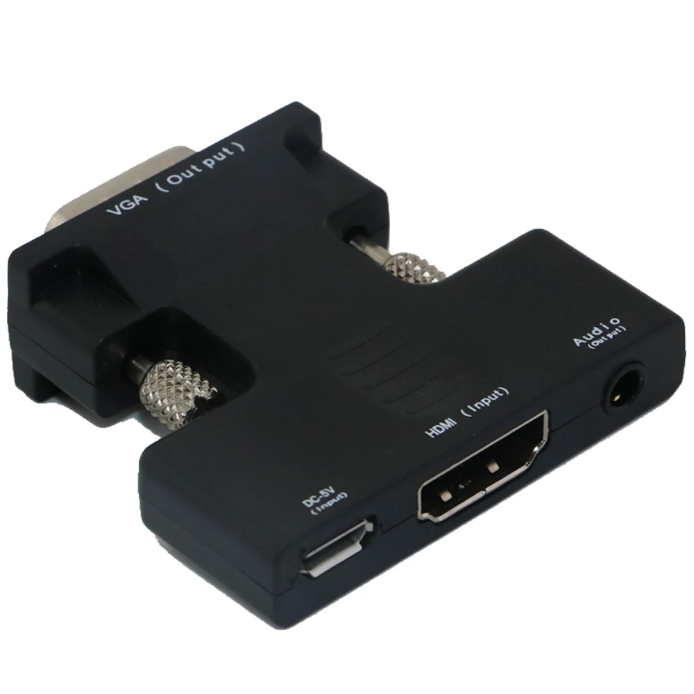 Адаптер преобразователь Besegad HDMI мама VGA папа адаптер HD 1080P входной сигнал выход