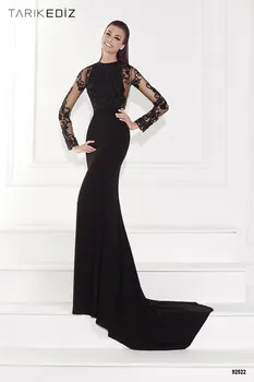 

Sexy Backless O Neck See Through Black Lace flower Length Long Evening Gown Summer Women Dresses