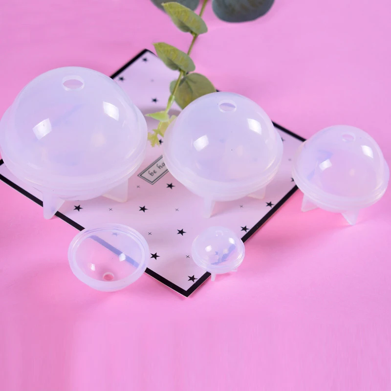 

Ball Shape Silicone Mold Pendant Mould For Resin with Real Flower DIY Jewelry Making Tools Craft Kitchen Baking Mould