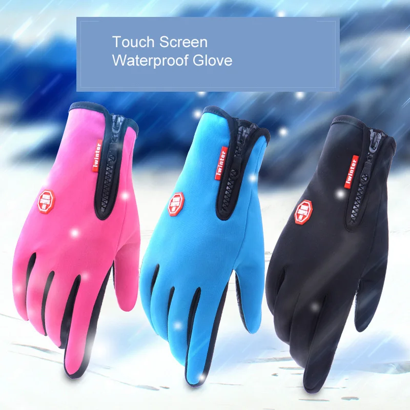 

New Arrived Brand Women Men M L XL Ski Gloves Snowboard Gloves Motorcycle Riding Winter Touch Screen Snow Windstopper Glove