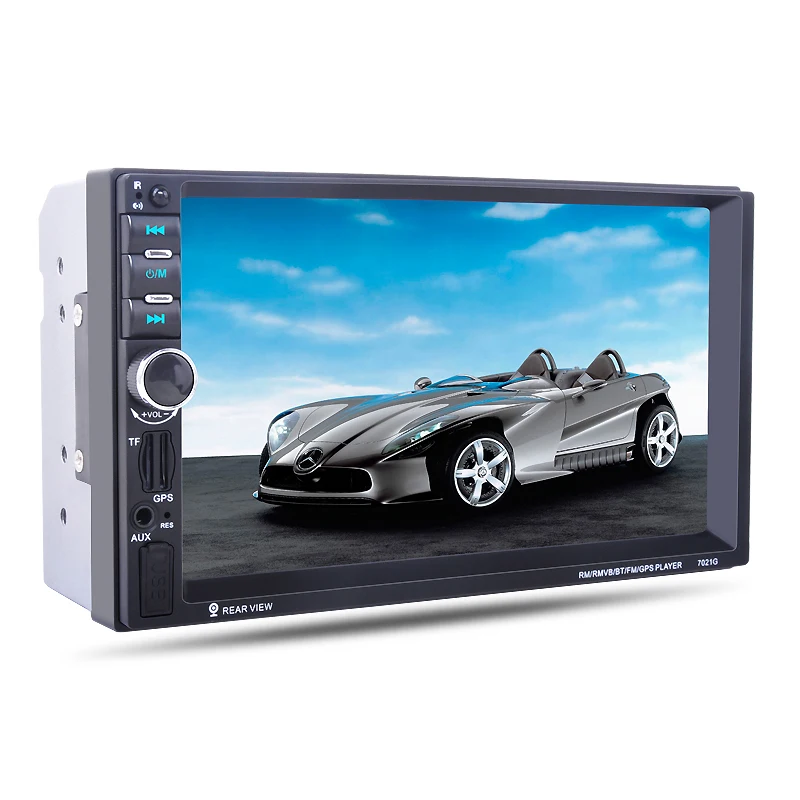 7" Double 2 DIN Stereo Car MP3 MP5 Radio Video Player GPS Nav Bluetooth Camera