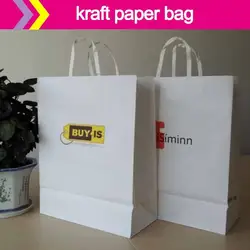 Роскошные сумки трапециевидной OEM производителя дешевые белая крафт-Бумага сумки оптом фабрика логотип