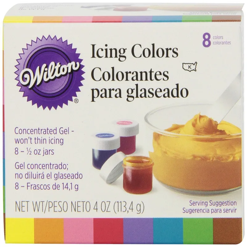 

America Wilton Double sugar cake pigment color paste food baking wilton 8 color pigment
