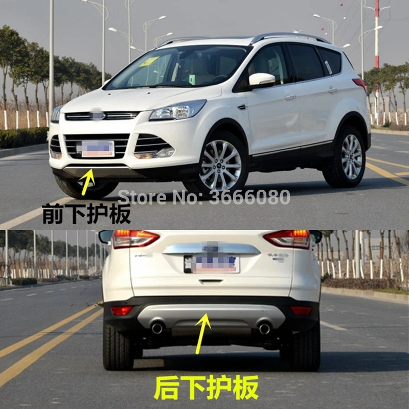 SHCHCG для Ford Escape Kuga 2013 нержавеющая сталь спереди защита заднего бампера губ протектор опорная плита крышки бампера 2 шт