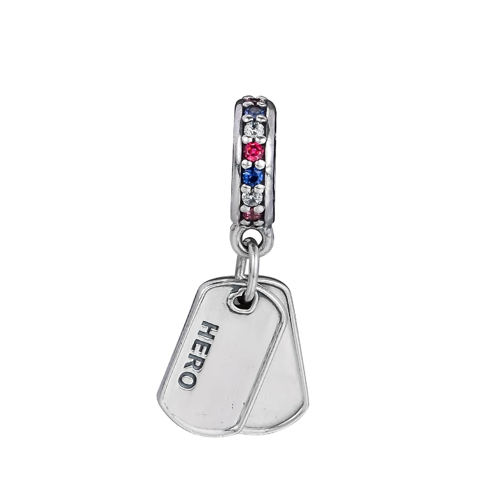 CKK Hero Dog Tag Charm Bead европейские оригинальные браслеты ювелирные изделия из