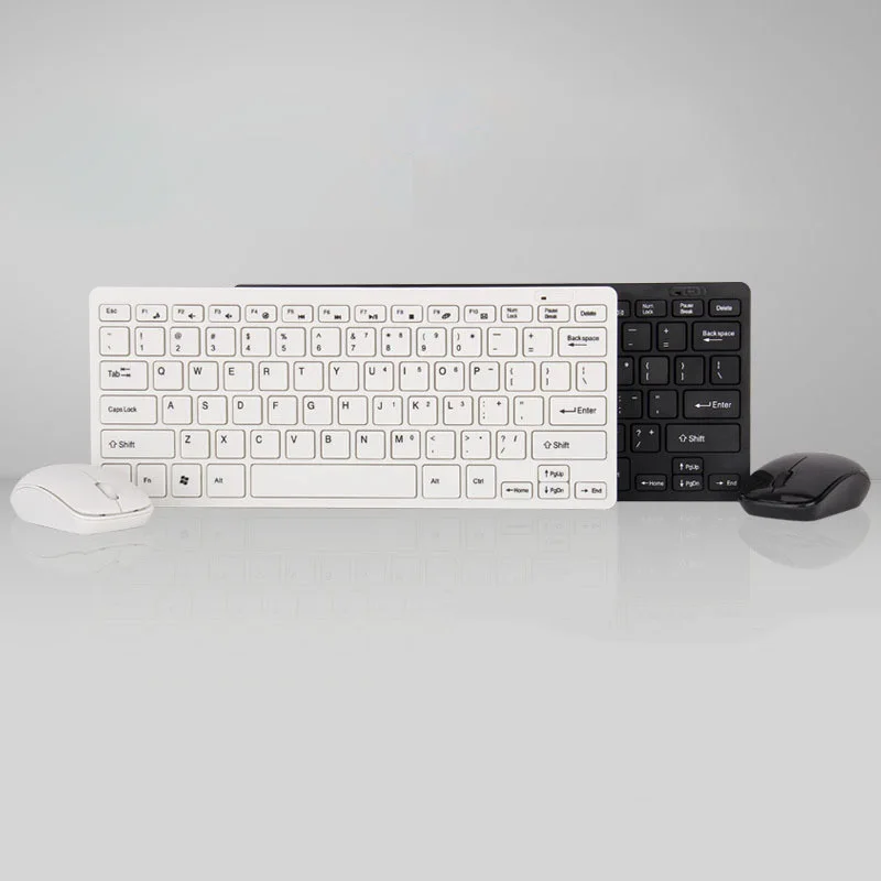 Беспроводная клавиатура и мышь портативная игровая клавиатура ПК набор пластик
