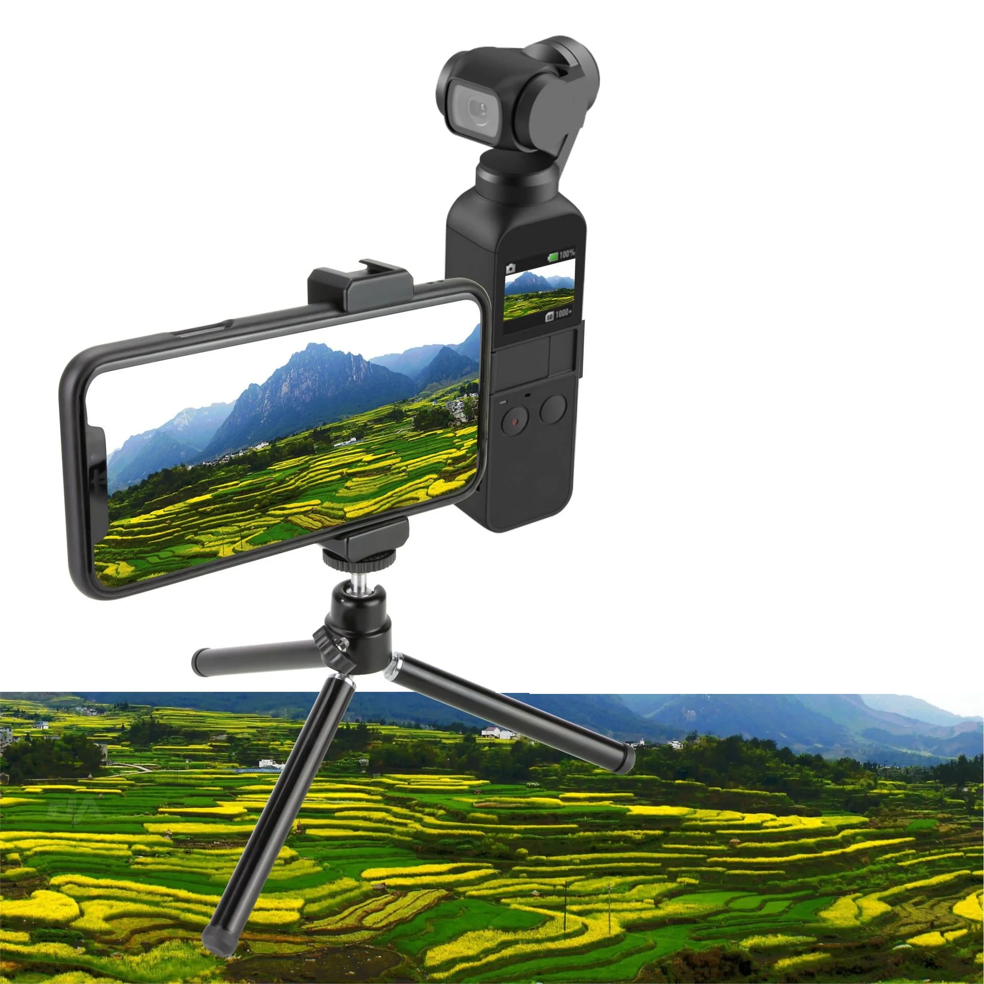 Mount Tripod for DJI OSMO Pocket Multi-functional Aluminum Alloy Tripod Holder Handheld Gimbal Accessories