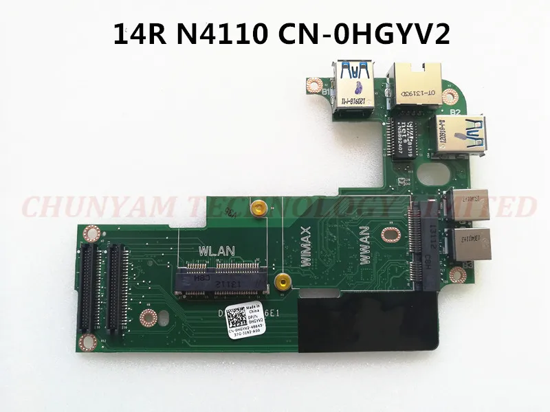 

KEFU NEW CN-0HGYV2 HGYV2 FOR Dell Inspiron 14R (N4110) Audio Jack Ports/ USB Wlan IO Circuit Board DP/N 0HGYV2 DAV02PI16E1 REV:E