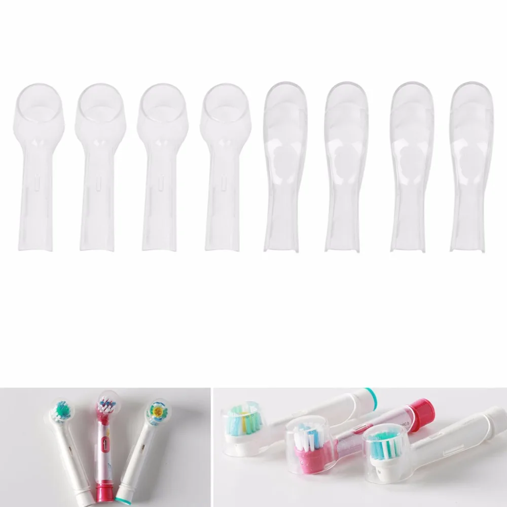 

4pcs Travel Electric Toothbrush Head Protective Case Suit For Dust Clear Cover