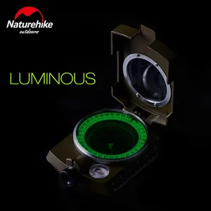 Naturehike Восхождение Открытый светящийся Компас Кемпинг пеший Туризм proffesional компас геологический компас Серебристые водостойкий лагерь - изображение