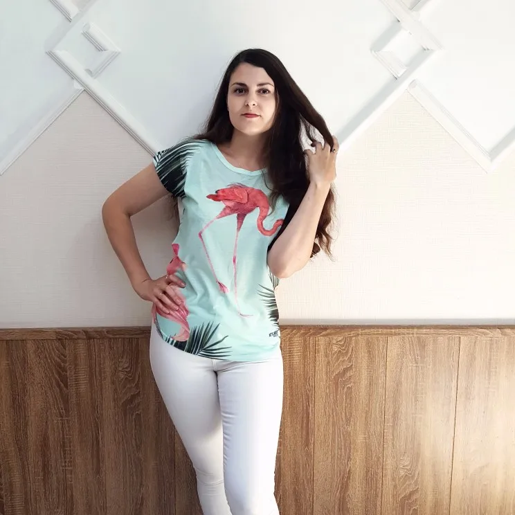 Женская футболка с фламинго женские летние топы 2020 Harajuku Camiseta Feminina Femme Mujer