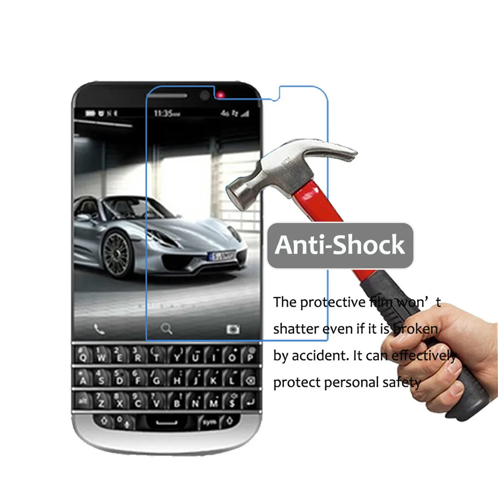 Противоударная мягкая защитная пленка из ТПУ для Blackberry Classic Nano 7H
