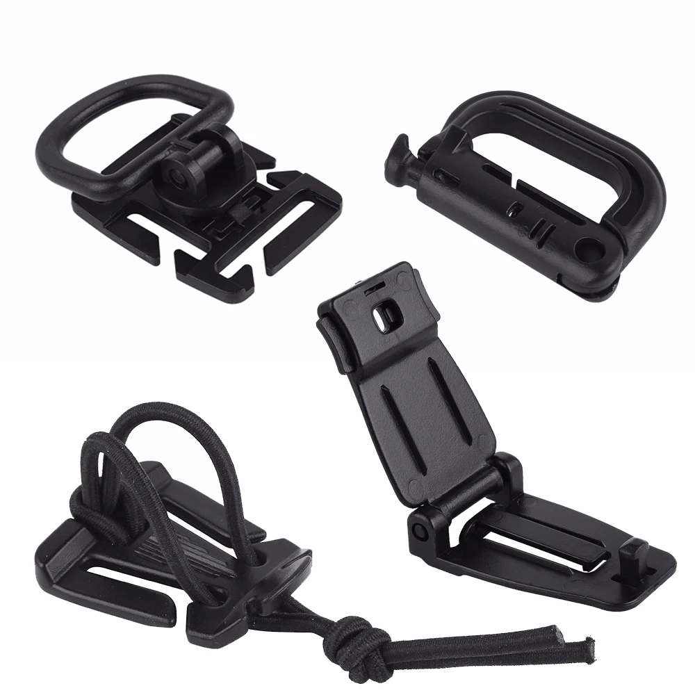 12Pcs Outdoor Camping Bag Tool D type Buckle Backpack bing Clip