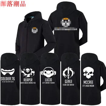 

Game OW D.VA Mercy Maccree Soldier:76 Mei Lucio Reaper Hanzo Unisex Hoodie Cosplay Hoody Costume Free Shipping