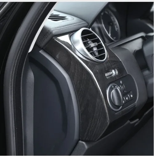 

For Land Rover Discovery 4 LR4 2009-2016 Side Air Conditioning Vent Outlet Cover Trim Stickers Dark ash Wooden grain for LHD