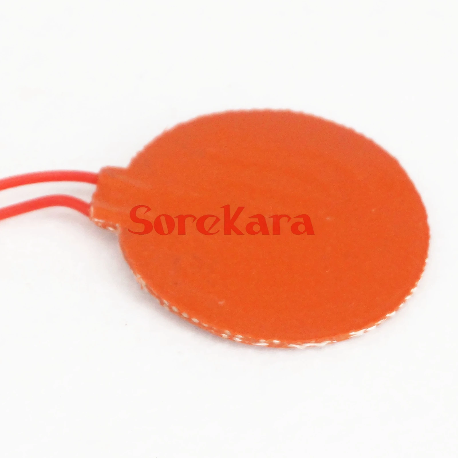 12V DC 50mm diameter 5W Round Flexible Waterproof Silicon Heater Pad For Oil Tank